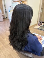 ステラ 南花畑店&nbsp;ブルーブラック×グレージュロング