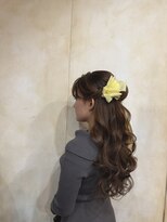 オクサ(oxa)&nbsp;結婚式ヘアアレンジ/ハーフアップ/韓国風ヘアセット/ドレスヘア