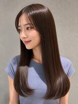 トリニティ(trinity) 髪質改 善縮毛矯正 レイヤーカット シースルーバング