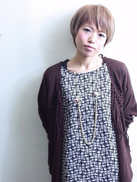 アグランテトラ 野田阪神店(a Gland tetra) グレージュカラー×コンパクトショート【aGland野田阪神】