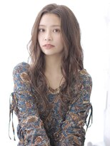 ヘアリゾート ラグーン(hair+resort lagoon) セミウェット×ルーズウェーブ×デザインカラー【阿部春菜】