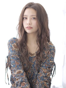 ヘアリゾート ラグーン(hair+resort lagoon) セミウェット×ルーズウェーブ×デザインカラー【阿部春菜】