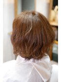 波巻きボブスタイル
