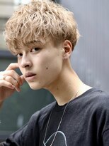 ネイビー(NAVY)&nbsp;プラチナモーヴアッシュ！×ホールドショート