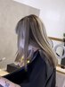 【ハイライト】ケアブリーチ+カラー￥25000#表参道駅#青山駅#原宿#ローライト