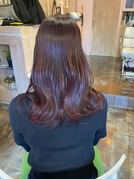 エン 仙台(en) 髪質改善/ブリーチなしカラー／ワインレッド