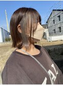 シルバーグレージュインナーカラー