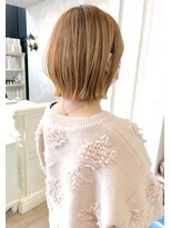 キャアリー(Caary)&nbsp;福山市美容室Caary 人気春ヘア　切りっぱなしボブ