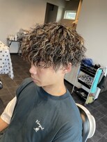 バーバーショップ ブラキッシュ(Barber Shop BRACKISH) ツイストスパイラル＋ハイライト