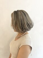 小森谷,前髪マチルダボブ,ピンクベージュ,インナーグレージュd14