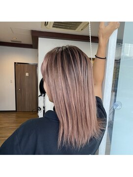 アチェロプラス 幸手店(acero+) ピンク×バレイヤージュ