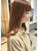 ラボヌールヘアー 札幌店(La Bonheur hair etoile) 【熊澤】オレンジベージュ/linkパーソナルトリートメント