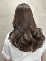 ルノン(LUNON) ココアグレージュ/髪質補修カラー/ブリーチなし/波巻き