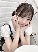 藤木愛ちゃん編み込みツインお団子＊まゆ