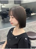 タッセルボブ/切りっぱなし/透明感カラー【白井愛海】