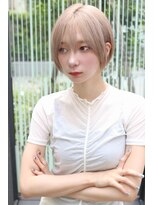 エトラ 渋谷店(etora)&nbsp;ショートカット×ひし形ショートボブ×前髪あり20代30代40代