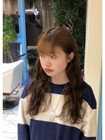明るめcolor × wave hair