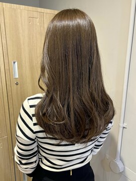 ローレンジウ(LOREN JU) 透明感髪質改善ベージュダブルカラーミルクティーグレージュ