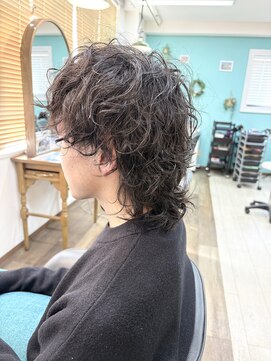 ブレス ヘアアンドスパ 湘南台(bless hair spa) メンズウルフパーマ1