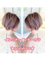 グランジュテ(grandjute)&nbsp;インナーカラー★ハイライト★イルミナカラー★カット★縮毛矯正
