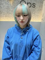 オプス 大名店(Ops)&nbsp;ミルクティー × ミントグリーンのデザインカラー