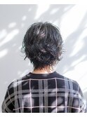 パーマ/ショートウルフ/レイヤーカット/黒髪/豊橋/豊川/田原