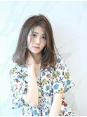 ■グレージュカラー抜け感フェミニンM.SLASHセンター南17-18