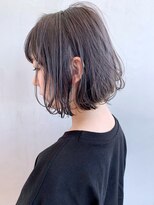 ボブショートグレージュミルクティーブリーチ_ba303611