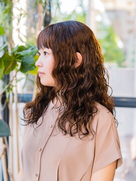 ヘアークラフト(Hair Craft) デジタルパーマ×アプリコットオレンジ【岡山/問屋町】髪質改善