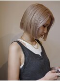 ミニボブ/ハイトーンベージュ