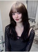 ホワイトミルクティー×ルーツカラー×デザインカラー×レイヤー