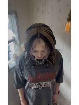 HANAのYURI風カラー！ブリーチ少なめ/デザインカラー/20代30代