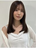 艶髪ストレートロング抜け感ローレイヤー