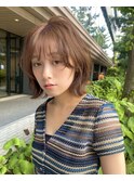 ボブ　パーマ　ニュアンスパーマ　顔まわりカット　似合わせ