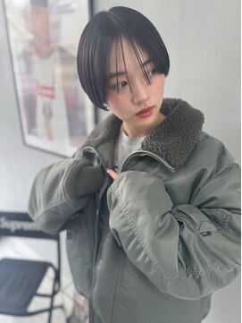 フッズ(HOODS) シースルーバング　マッシュショート