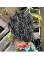 ニテンス(nitens)&nbsp;メンズウルフ×ハイライトカラー