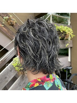 ニテンス(nitens) メンズウルフ×ハイライトカラー