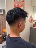 MEN’S HAIR/波巻きツイストスパイラル/リバースセンターパート