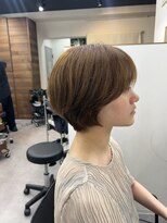 ファーストステップ 表参道(FIRST STEP)&nbsp;韓国風ミニボブタンバルモリ切りっぱなしボブ前髪あり小顔ボブ
