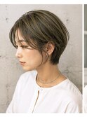 大人美人耳掛けショートボブ