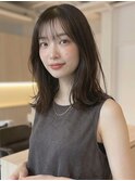 くびれミディボブ顔まわりレイヤー◎前髪あり小顔ロブ赤羽