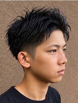 トップヘアー アヴェニュー 刈谷(TOPHAIR Avenue)&nbsp;刈谷スパイキーショートアップバング刈り上げマッシュヘア20代