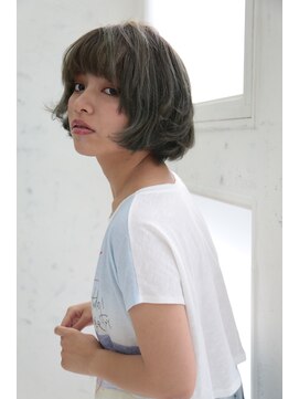 フェリシータ 緑地公園店(felicita) グレージュカラーひし形シルエットエアリー