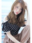 【DISHEL】ダブルフェイス外国人風カール ひし形シルエット