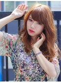 【arts lita 町田】ブラウンベージュ×ほつれウェーブ