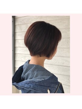 シュ シュ 旭店(chou chou) chouchou旭店☆前下がりボブ ピンクブラウンカラー