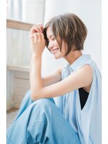 ネオリーブクレア 綱島店(Neolive Krea)&nbsp;大人可愛い20代30代40代小顔ワンサイドショートボブ丸み前下がり