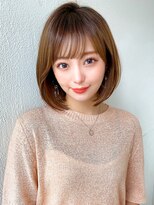 アフロート エル 錦糸町(AFLOAT L)&nbsp;オリーブアッシュ/韓国ヘア/切りっぱなし/ボブルフ