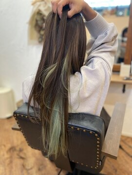 メロウ(MELLOW) 透明感インナーカラー