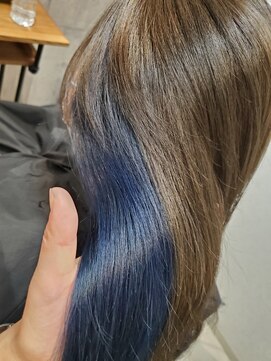 エクラートエール 大宮東口店(ECLART aile) インナーカラー インディゴブルー